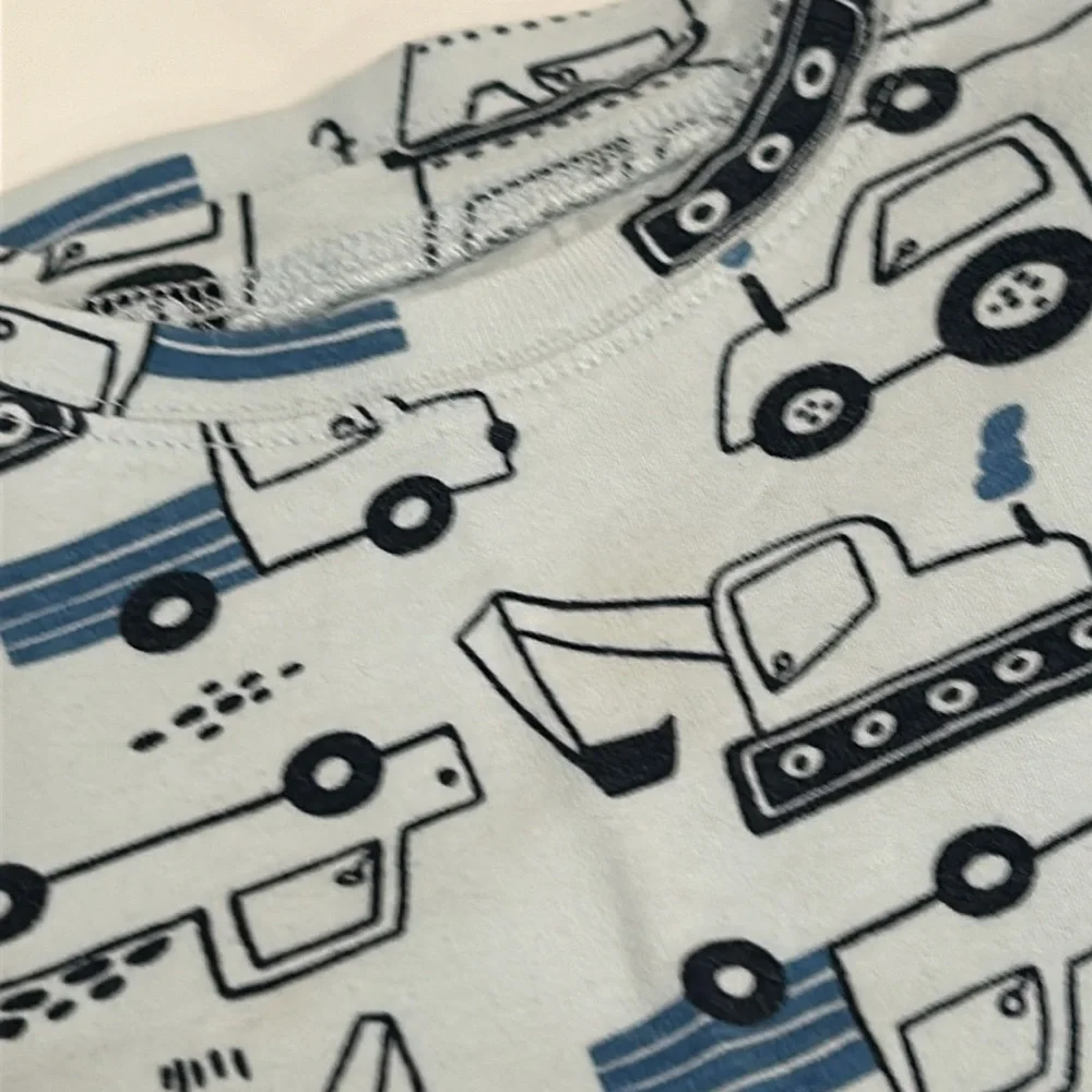 Old Navy Kids Pajamas with Vehicle Print - Blue and Black